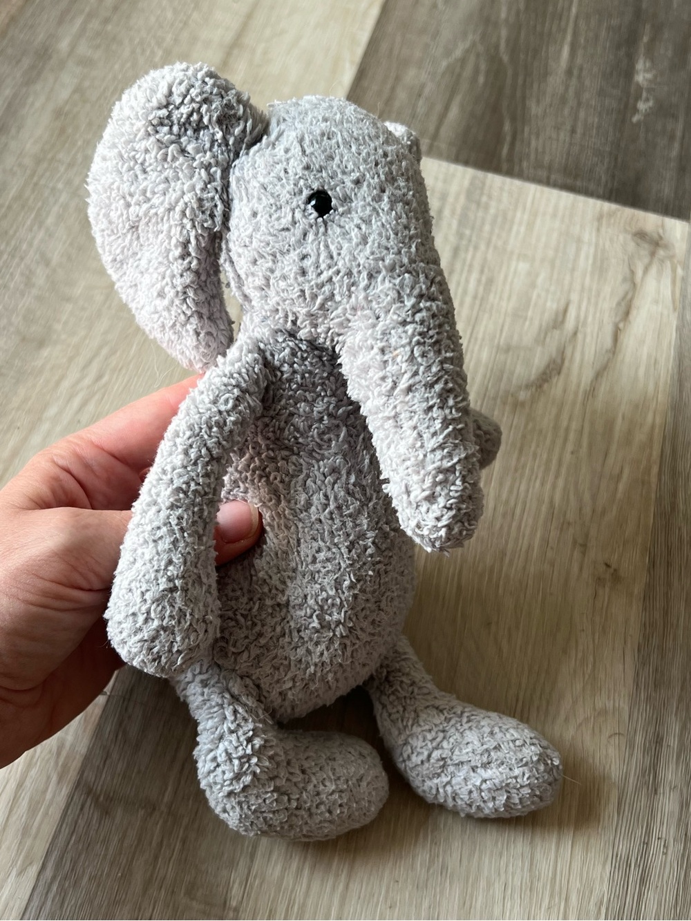 Jellycat Chouchou Elly Elephant grey baby soft toy plush beanie retired 2018 - Picture 8 of 8